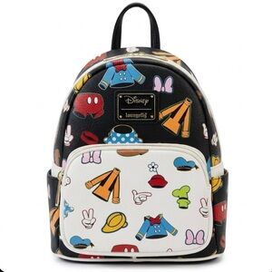 Disney Loungefly "Sensational Six" Outfits Mini Backpack